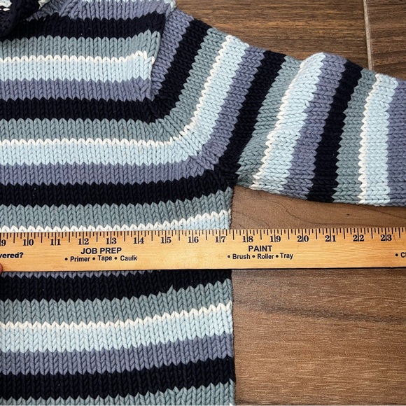 Y2K Gap horizontal striped roll neck knit sweater kidcore preppy multicolor - Picture 6 of 6
